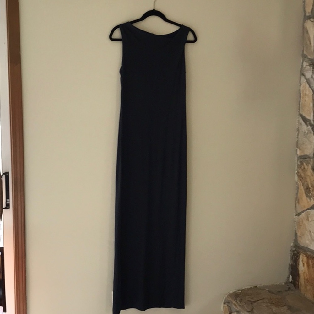 Bastine Dark Navy Cotton Maxi dress Size Small